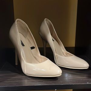 Nude stiletto heels